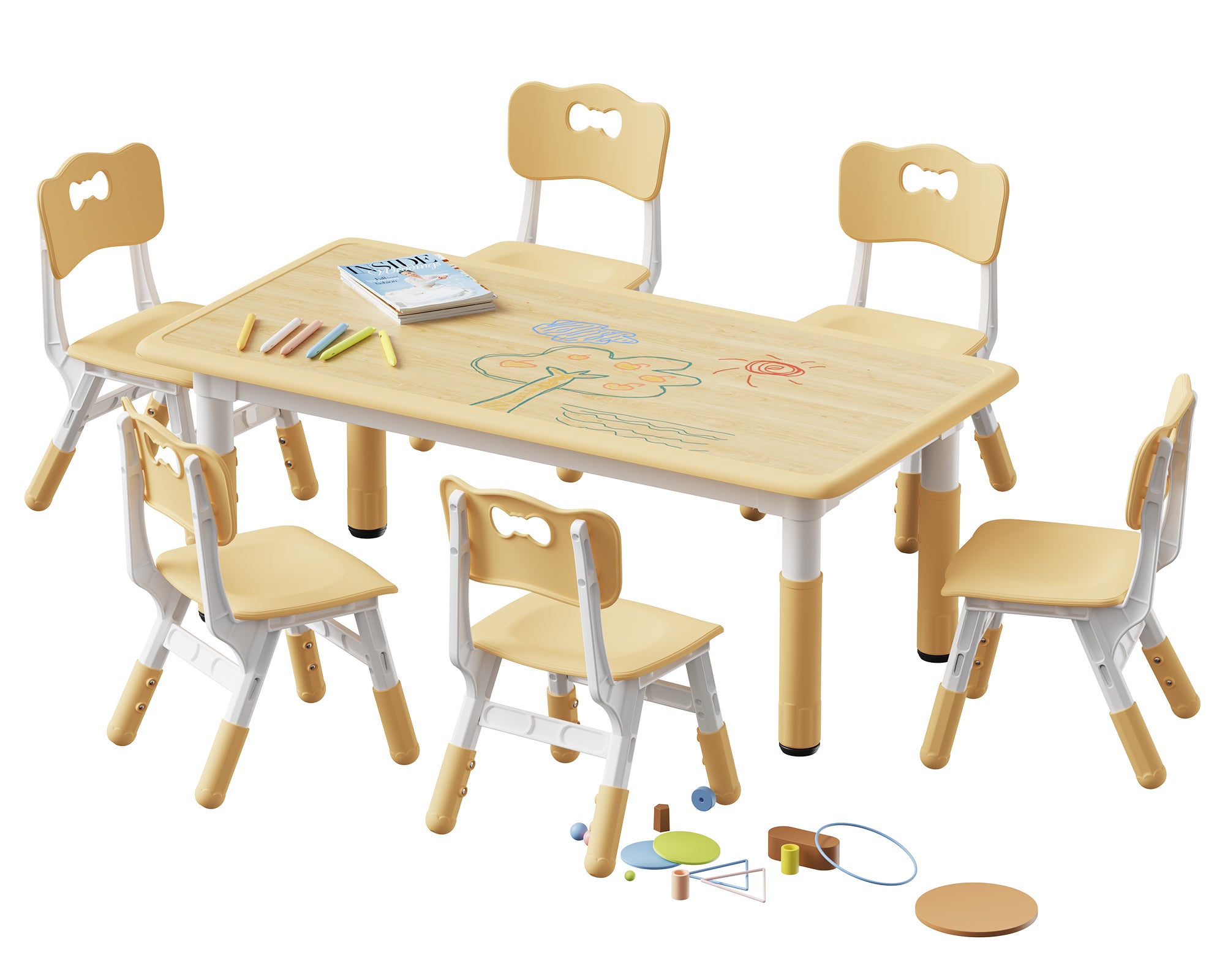 Kids playroom table and chairs online