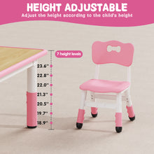 Load image into Gallery viewer, Brelley Kids Table and 2 Chairs Set, Height Adjustable Toddler Desk 31.5" L x 23.6" W and Chair Set, Graffiti Desktop, Classroom/Daycare/Home, Children Multi-Activity Table for Ages 2-8