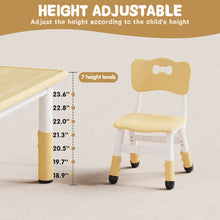 Load image into Gallery viewer, Brelley Kids Table and 2 Chairs Set, Height Adjustable Toddler Desk 31.5&quot; L x 23.6&quot; W and Chair Set, Graffiti Desktop, Classroom/Daycare/Home, Children Multi-Activity Table for Ages 2-8
