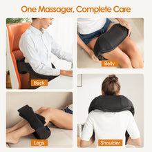 Load image into Gallery viewer, Brelley Massagegerät Nackenmassagegerät mit Wärme 3D Massage, Rückenmassagegerät um Muskelschmerzen zu Lindern, Nackenmassage PU Leder, Geschenke für Frauen, Männer, Vatertag Geschenk
