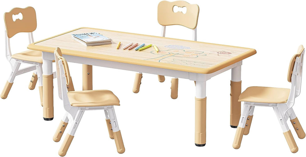 Height of children's table best sale