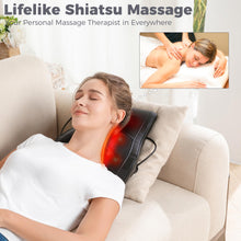 Load image into Gallery viewer, Brelley Neck and Shoulder Revolving Heat Therapy Device, Back Massager for Pain Relief Deep Tissue
